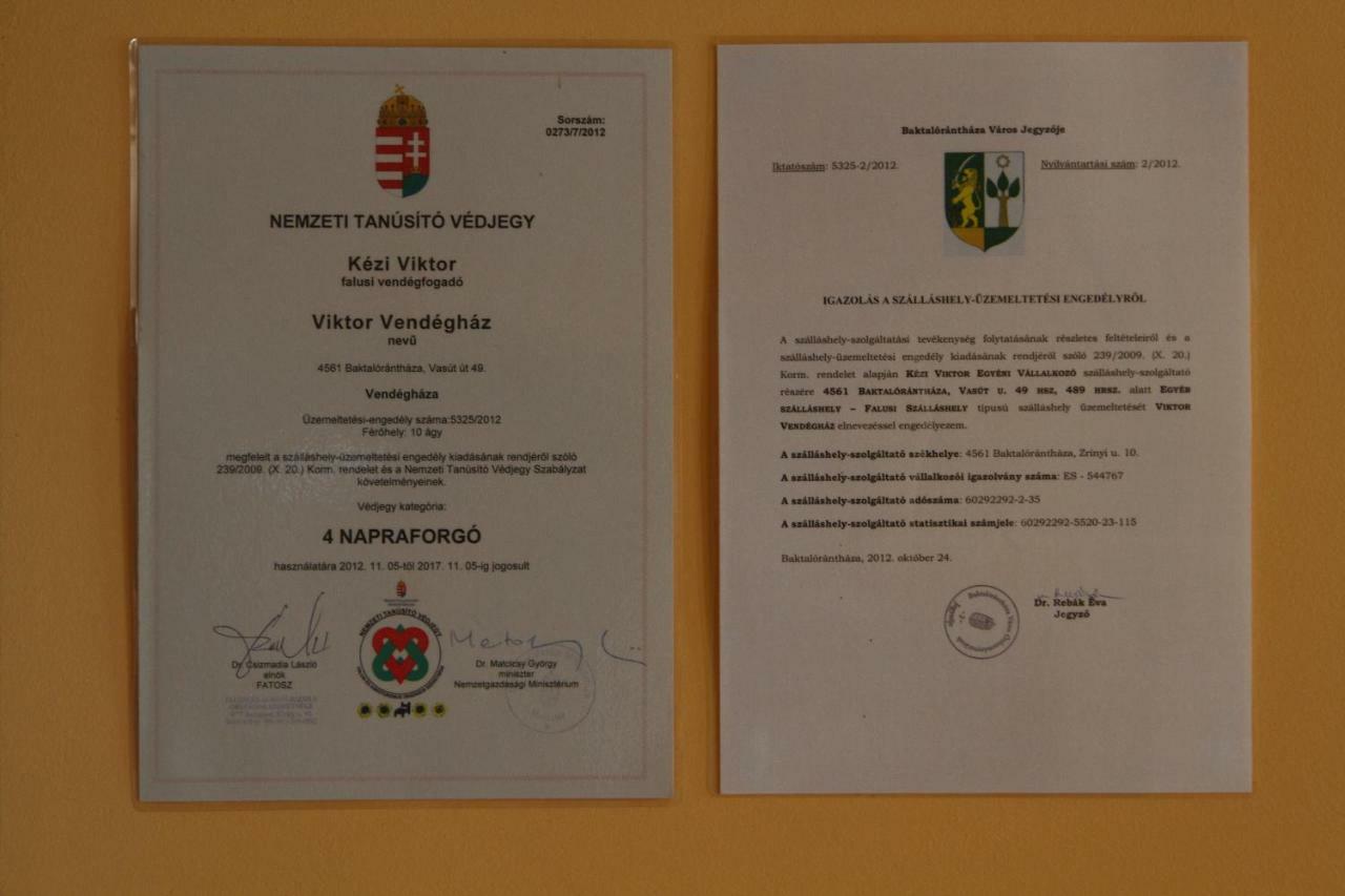 Viktor Vendégház és Apartmanház Baktaloranthaza Kültér fotó